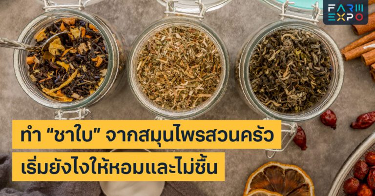 ชาสมุนไพรทำขายอบแห้ง, เก็บกลิ่น, กันชื้น, บรรจุซอง